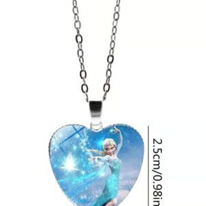 FROZEN Heart Pendant Necklace Elsa
